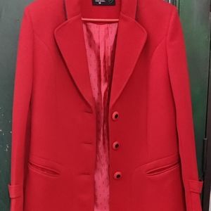 Red overcoat